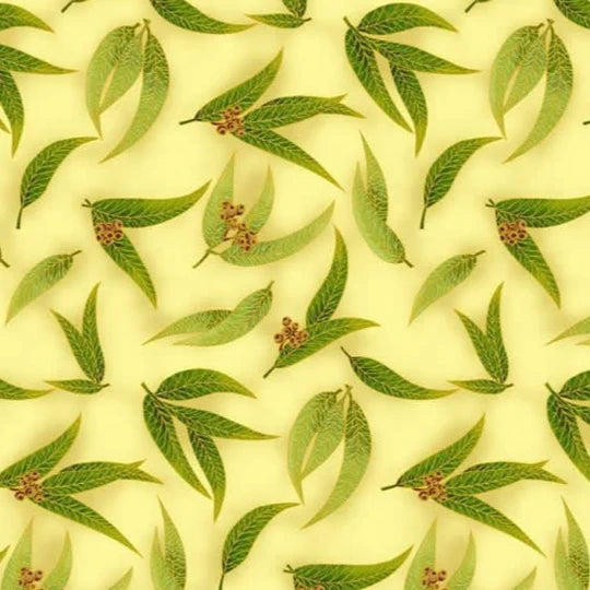UNDER THE AUSTRALIAN SUN GUM LEAVES GREEN/GREEN