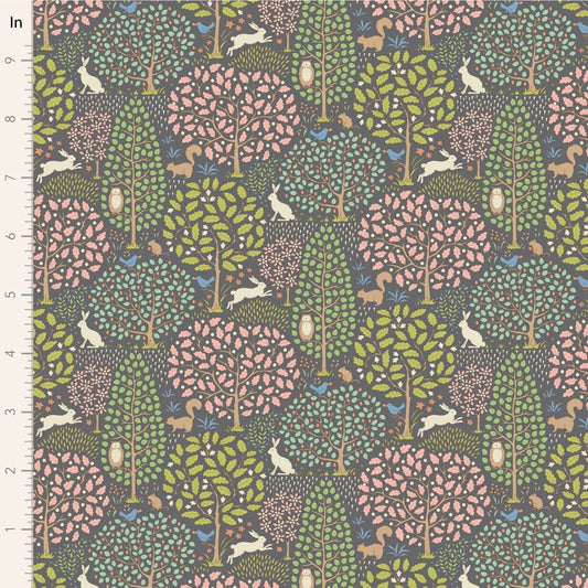 TILDA SANCTUARY -GREYGREEN 100577 90CM REMNANT
