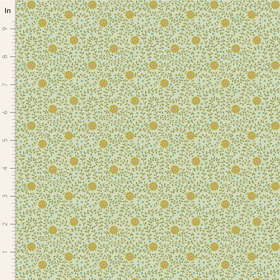 TILDA SANCTUARY DAISYDREAM PISTACHIO 100578