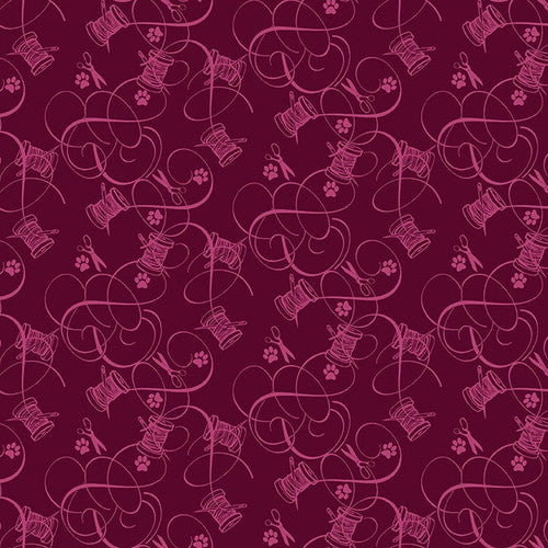 QUILTED KITTIES MULBERRY