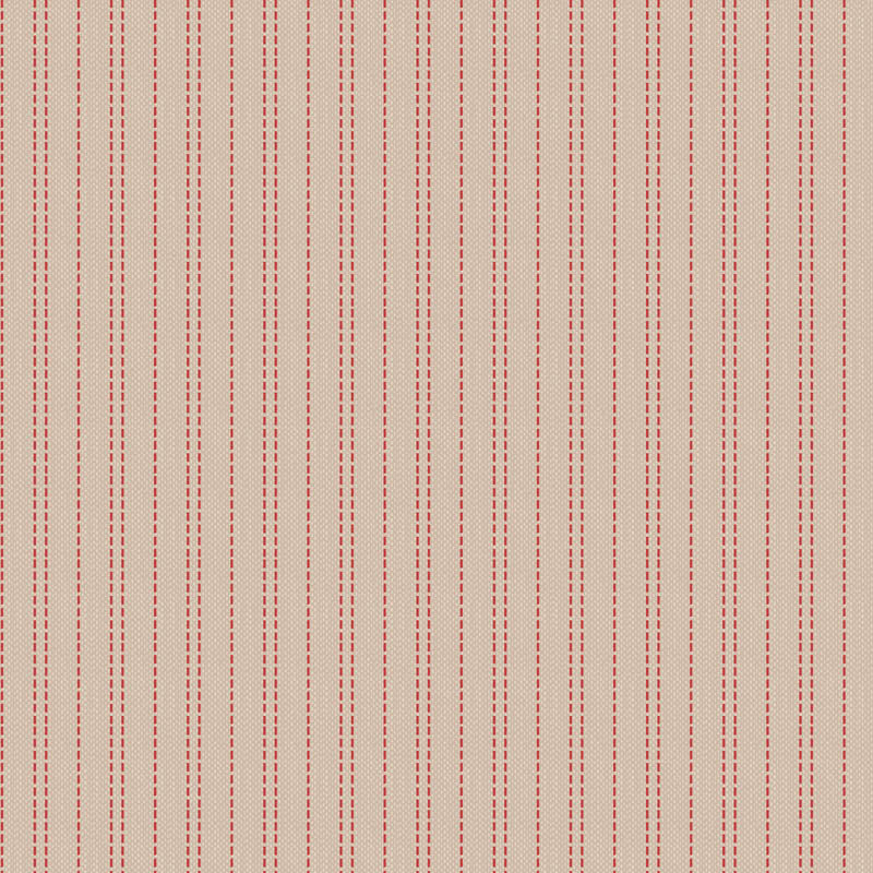 TILDA CREATING MEMORIES SEAM-STRIPE RED