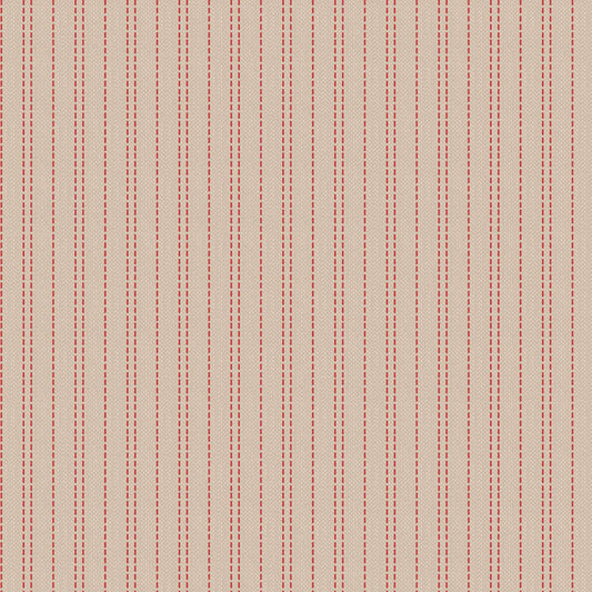 TILDA CREATING MEMORIES SEAM-STRIPE RED