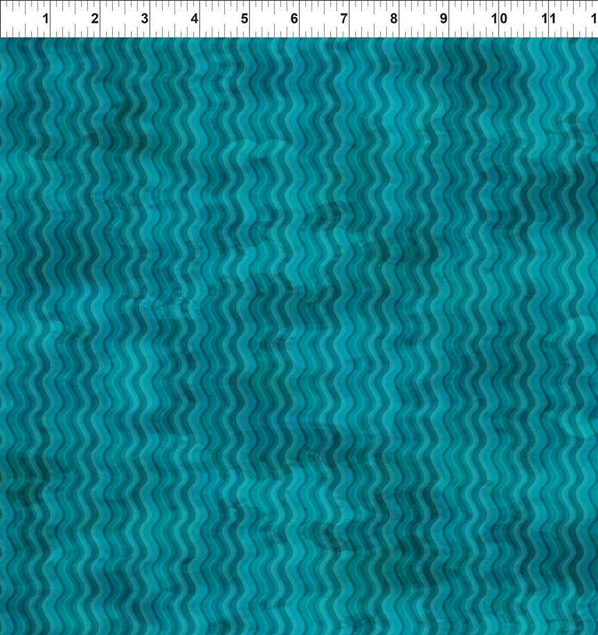 CALYPSO III BY JASON YENTER TEAL WAVES