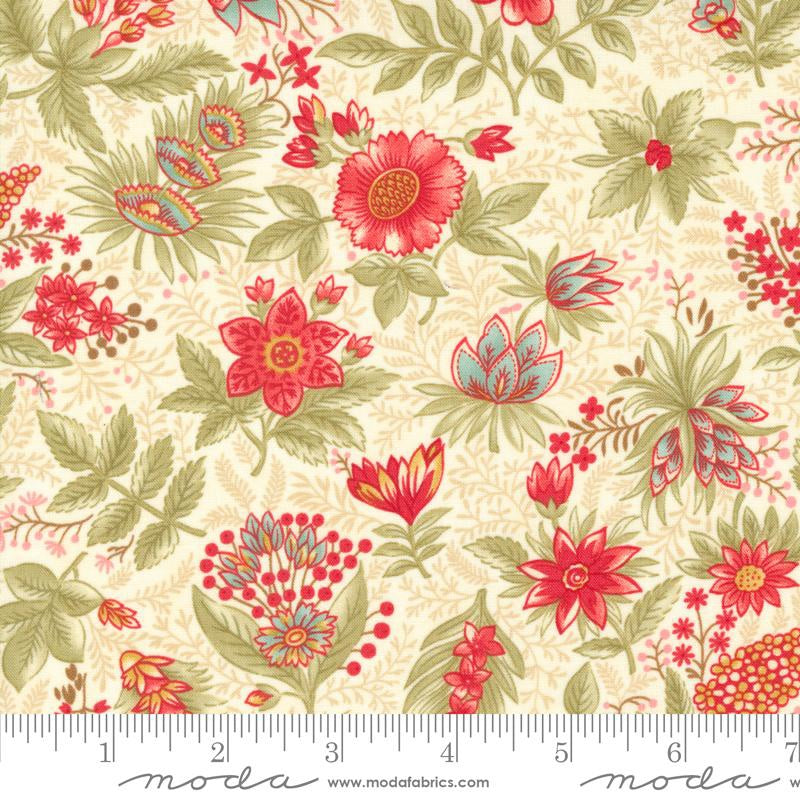 Etchings by Moda Joyful Jacobean Floral Parchment M4433211