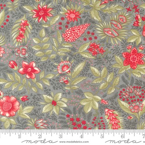 Etchings by Moda Joyful Jacobean Floral Slate M4433214