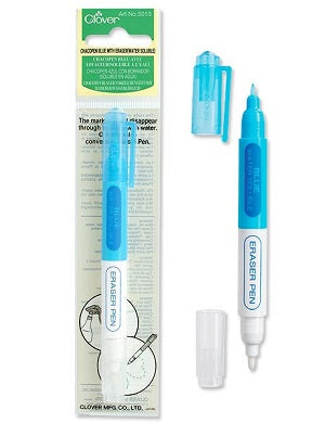 CLOVER CHACOPEN BLUE WITH ERASER ( WATER ERASABLE)