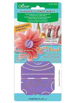 CLOVER KANZASHI FLOWER LARGE GATHERED PETAL