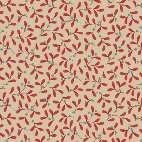 MERRY LITTLE CHRISTMAS MISTLETOE RED  100623