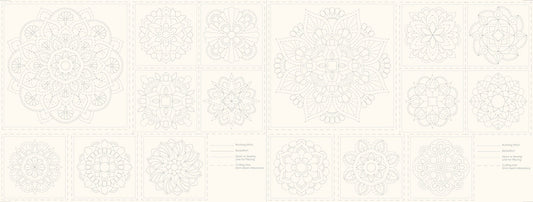 Mandala Stitchery Panel Natural