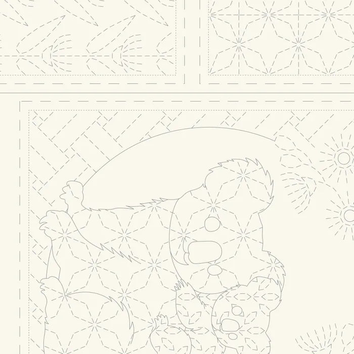 FAUNA SASHIKO PANEL NATURAL DV4095