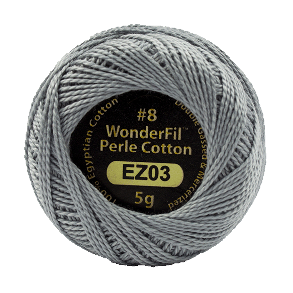WONDERFIL ELEGANZA PEARL COTTON SIZE 8 - 03 SILVERWARE
