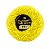 WONDERFIL ELEGANZA PEARL COTTON SIZE 8 - 210 LEMON PEEL