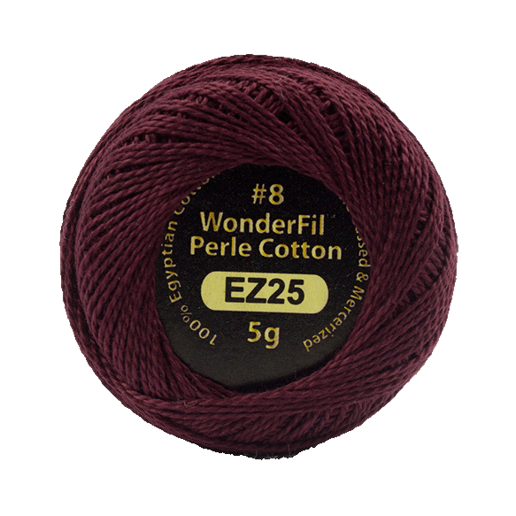 WONDERFIL ELEGANZA PEARL COTTON SIZE 8 25 ROSEWOOD