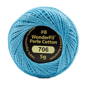 WONDERFIL ELEGANZA PEARL COTTON SIZE 8 706 SUMMER SKIES