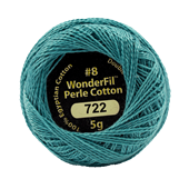 WONDERFIL ELEGANZA PEARL COTTON SIZE 8   722 RIVER STONE