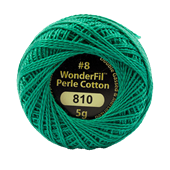 WONDERFIL ELEGANZA PEARL COTTON SIZE 8 810 RAINFOREST POOL