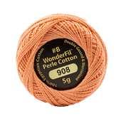WONDERFIL ELEGANZA PEARL COTTON SIZE 8 908 GRAPEFRUIT