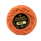 WONDERFIL ELEGANZA PEARL COTTON SIZE 8    922 CORAL