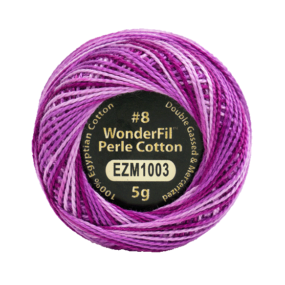 WONDERFIL ELEGANZA VARIEGATED PERLE 8 FUCHSIA 1003