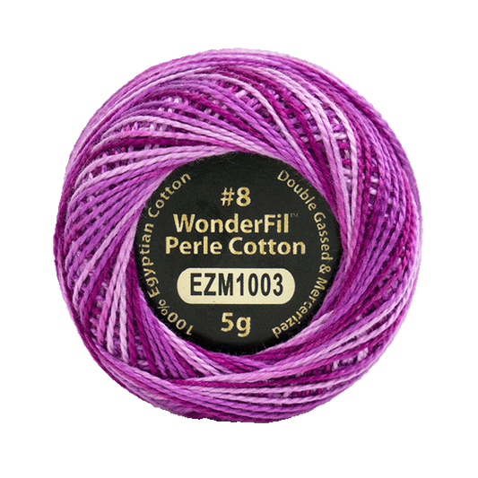 WONDERFIL ELEGANZA VARIEGATED PERLE  8 FUCHSIA 1003