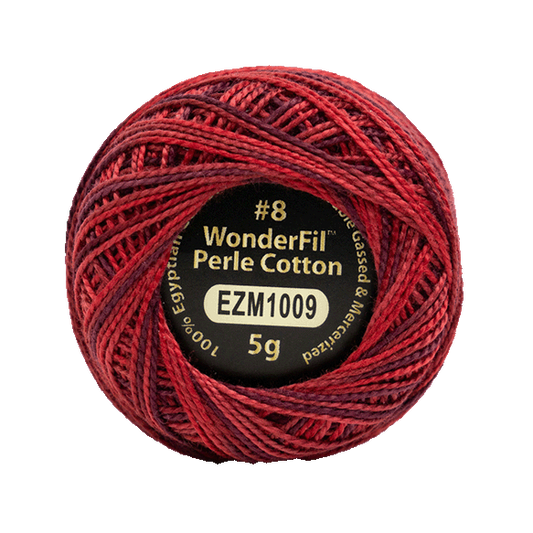 WONDERFIL ELEGANZA VARIEGATED PERLE 8 HEART BEAT 1009