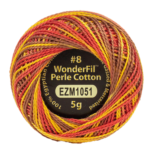 WONDERFIL ELEGANZA VARIEGATED PERLE 8 FIRE BREATHER 1051