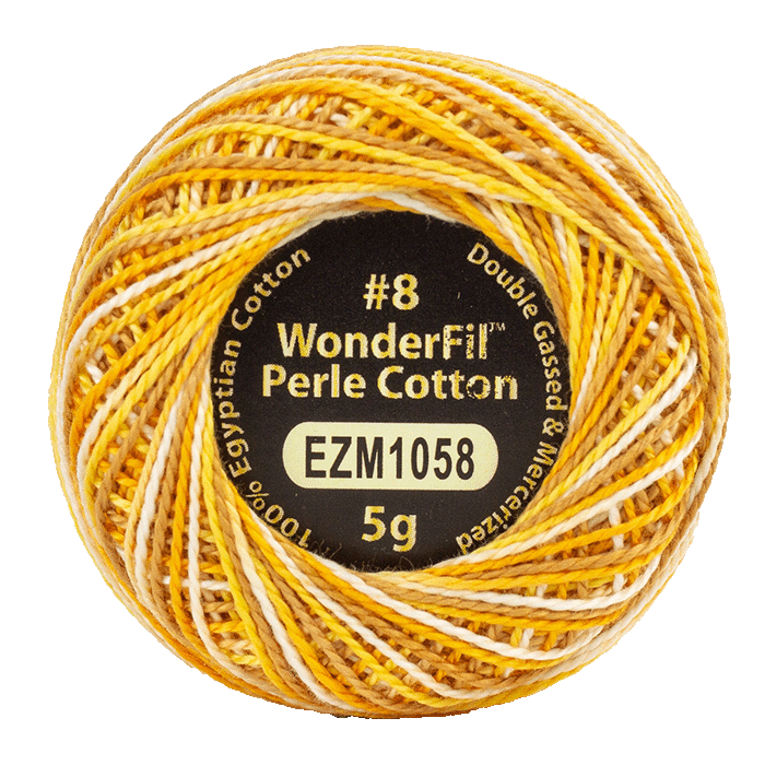 WONDERFIL ELEGANZA VARIEGATED PERLE 8 LEMON MERINGUE 1058