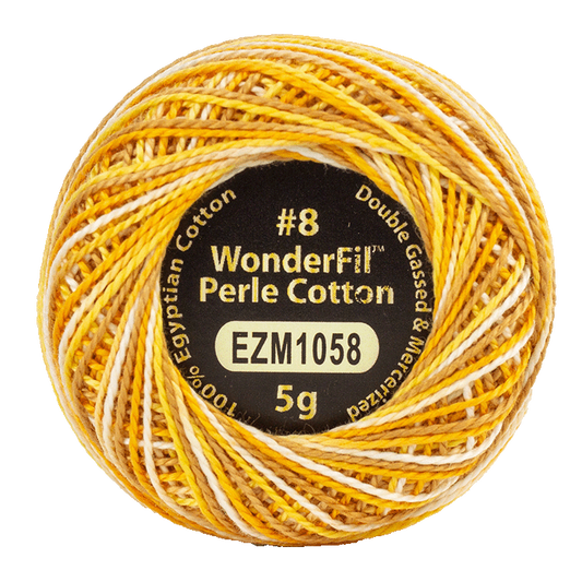 WONDERFIL ELEGANZA VARIEGATED PERLE 8 LEMON MERINGUE 1058