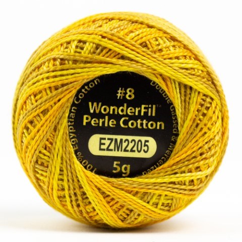 WONDERFIL ELEGANZA VARIEGATED PERLE 8 MARIGOLD 2205