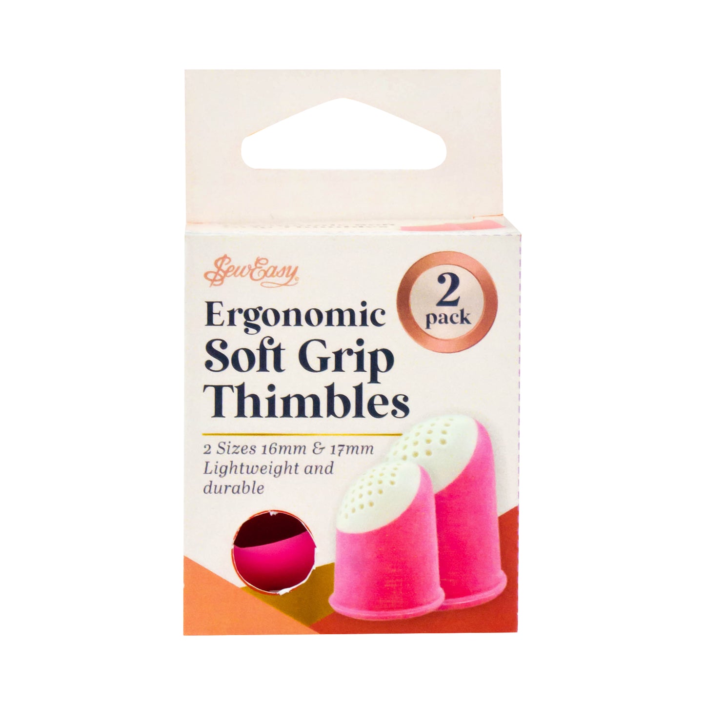 ERGONOMIC SOFT GRIP THIMBLES 2 PACK