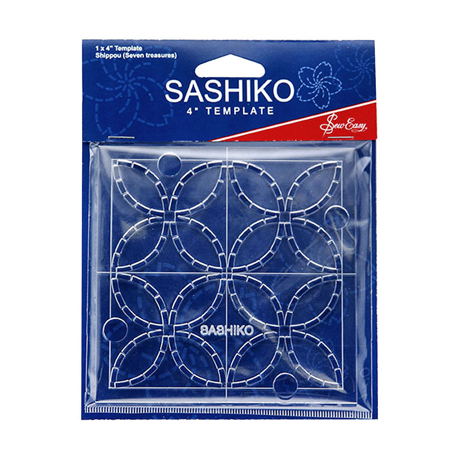 SASHIKO 4" TEMPLATE (SEVEN TREASURES)