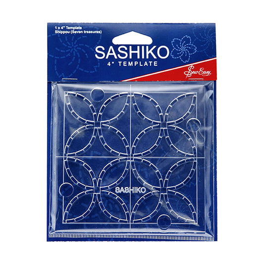 SASHIKO 4" TEMPLATE (SEVEN TREASURES)
