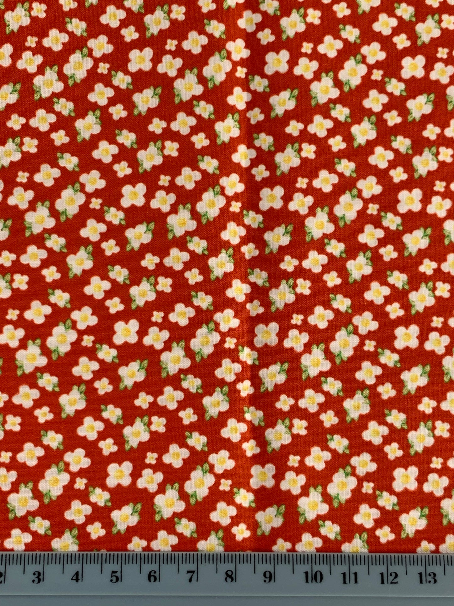 Petite Jardin Red Flower Remnant