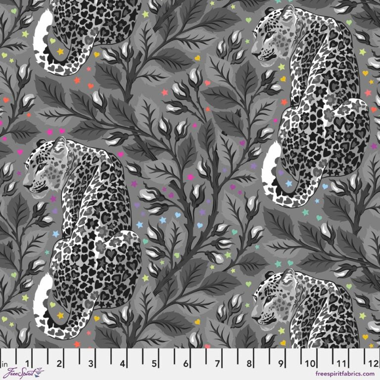 TULA PINK TRUE GRAY WORK 258 SHADOW