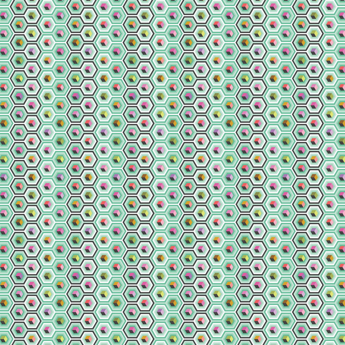 TULA PINK PRINCE CHARMING DEJA VU SWEET MINT