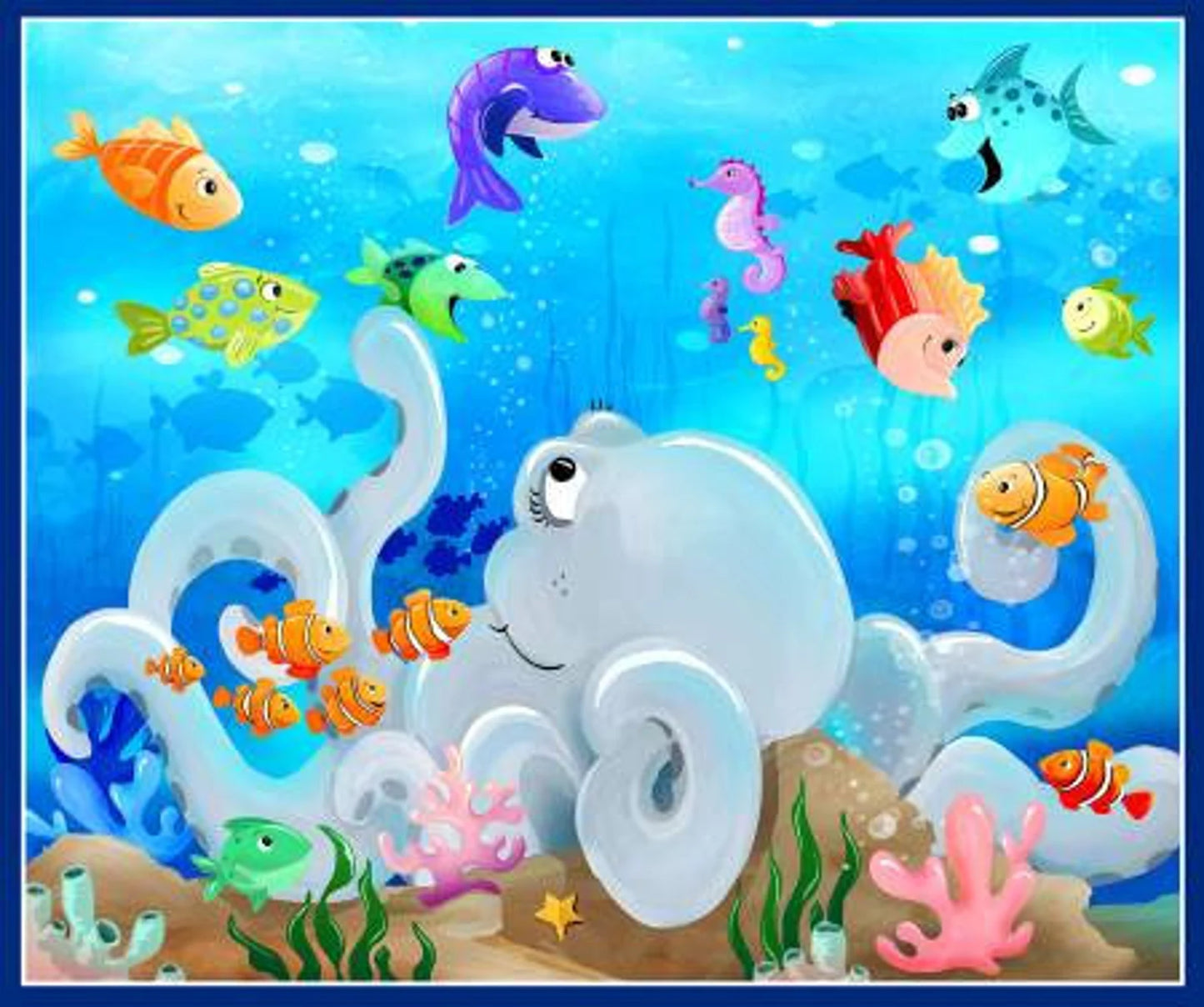 UNDER THE SEA DIGITAL 36" PLAY MAT MULTI SUSY BEE