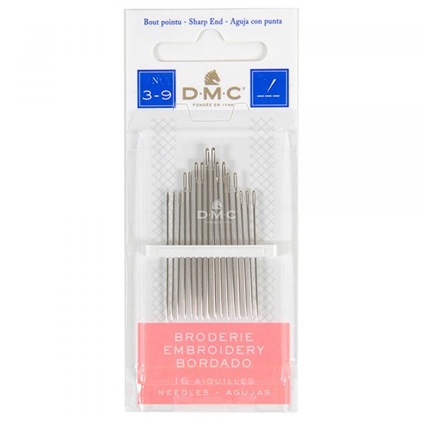 DMC EMBROIDERY NEEDLES NO 3-9