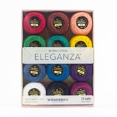 ELEGANZA 8 PERLE COTTON KALEIDOSCOPE 12 PACK