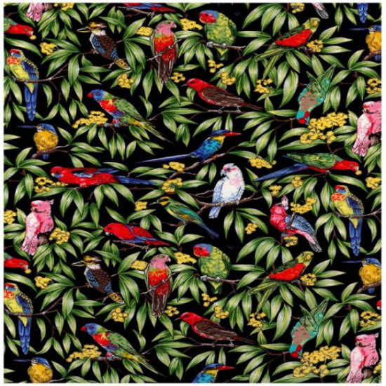 Birds in Paradise Navy Nutex