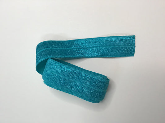 20mm Fold Over Elastic Tornado Blue
