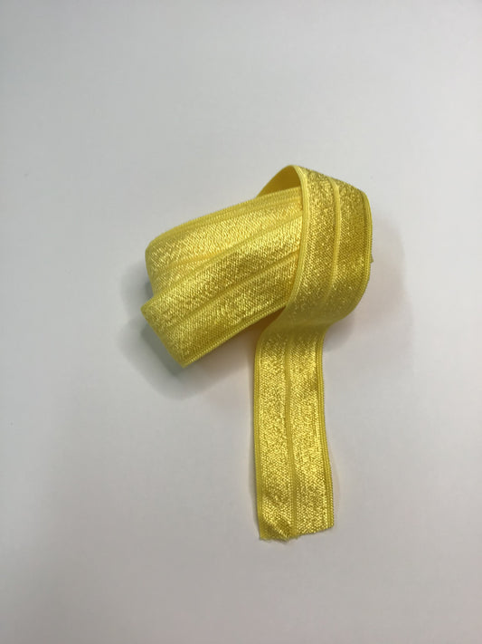 20mm Fold Over Elastic Daffodil