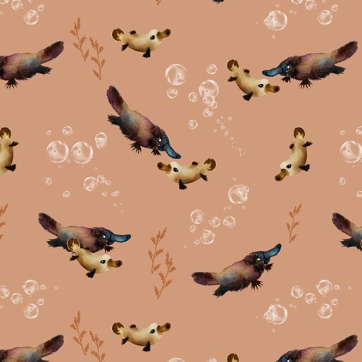 Snuggle Buddies Colored Platypus Rust