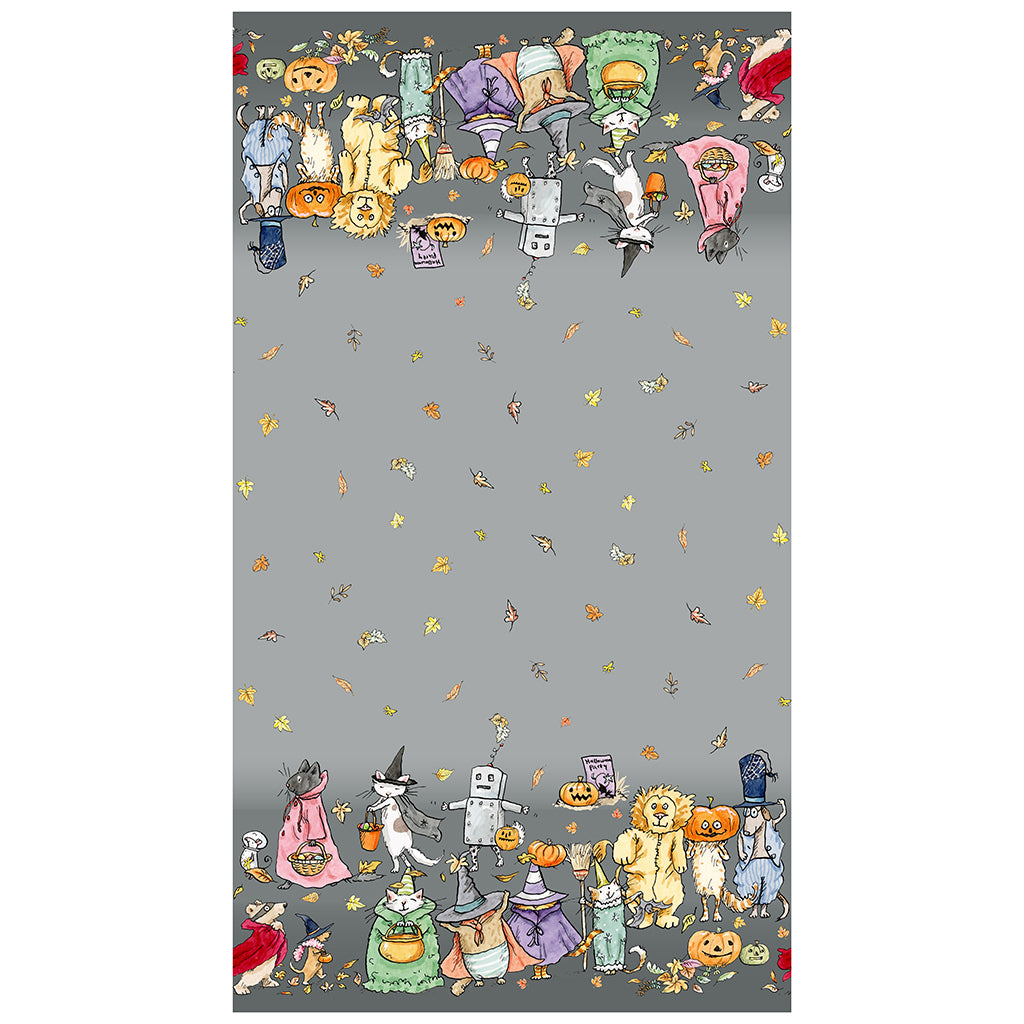 HALLOWEEN PARADE DIGITAL DOUBLE BORDER GRAY