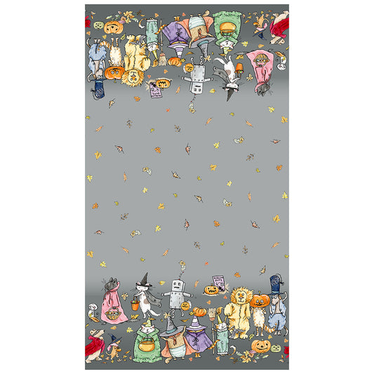 HALLOWEEN PARADE DIGITAL DOUBLE BORDER GRAY
