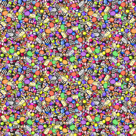 HALLOWEEN PARADE DIGITAL PACKED CANDY MULTI COLOUR