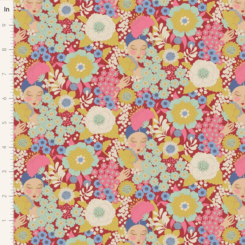 WALLFLOWER BY TILDA BURGUNDY PRE-ORDER