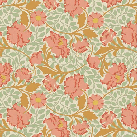 SONGBIRD BY TILDA FLORAL  CORAL 100641 PRE ORDER