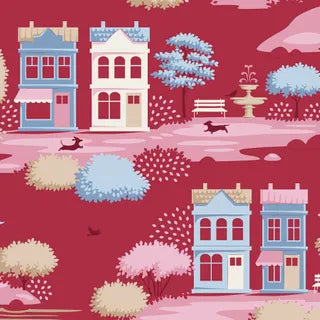 VILLAGE LIFE BY TILDA VILLAGE BURGUNDY- PRE ORDER