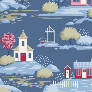VILLAGE LIFE BY TILDA VILLAGE BLUE- PRE ORDER