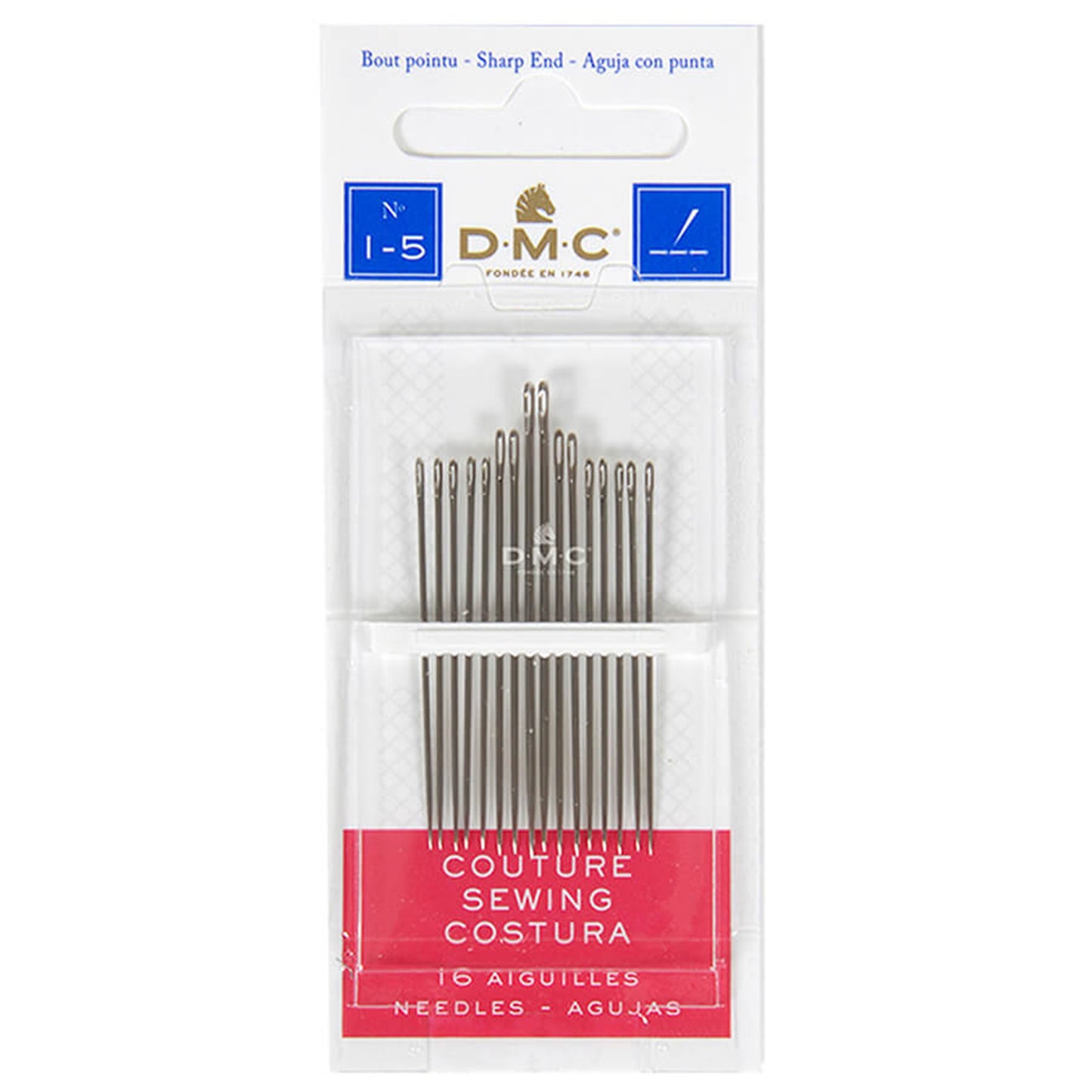 DMC SEWING NEEDLES NO 1-5
